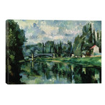 The Banks of the Marne at Creteil, c.1888 // Paul Cezanne (18"W x 12"H x 0.75"D)