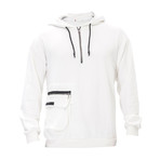 Brian Half-Zip Hoodie // White (Medium)