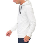 Brian Half-Zip Hoodie // White (Medium)