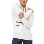 Brian Half-Zip Hoodie // White (Medium)