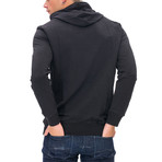 Kangaroo Two-Pocket Hoodie // Black (Medium)