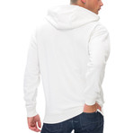 Brian Half-Zip Hoodie // White (Medium)