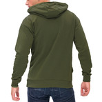 Brian Half-Zip Hoodie // Green (Medium)