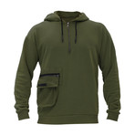 Brian Half-Zip Hoodie // Green (Medium)