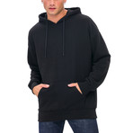 Charles Hoodie + Kangaroo Pocket // Black (Medium)