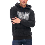 William Plush Hoodie Pullover + Aplique // Black (Medium)