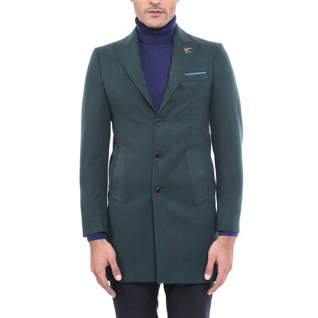 Simon Slim Fit Coat // Green (Euro: 44)