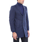 Steve Slim Fit Coat // Navy (Euro: 56)