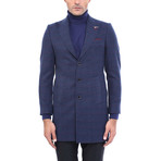 Steve Slim Fit Coat // Navy (Euro: 56)