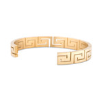 Argius Meander Bangle Bracelet // Gold Finish (6.3")