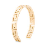 Argius Meander Bangle Bracelet // Gold Finish (6.3")