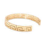 Argius Meander Bangle Bracelet // Gold Finish (6.3")