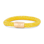 Portus Nautical Rope Bracelet // Matte Gold + Yellow (7.4")