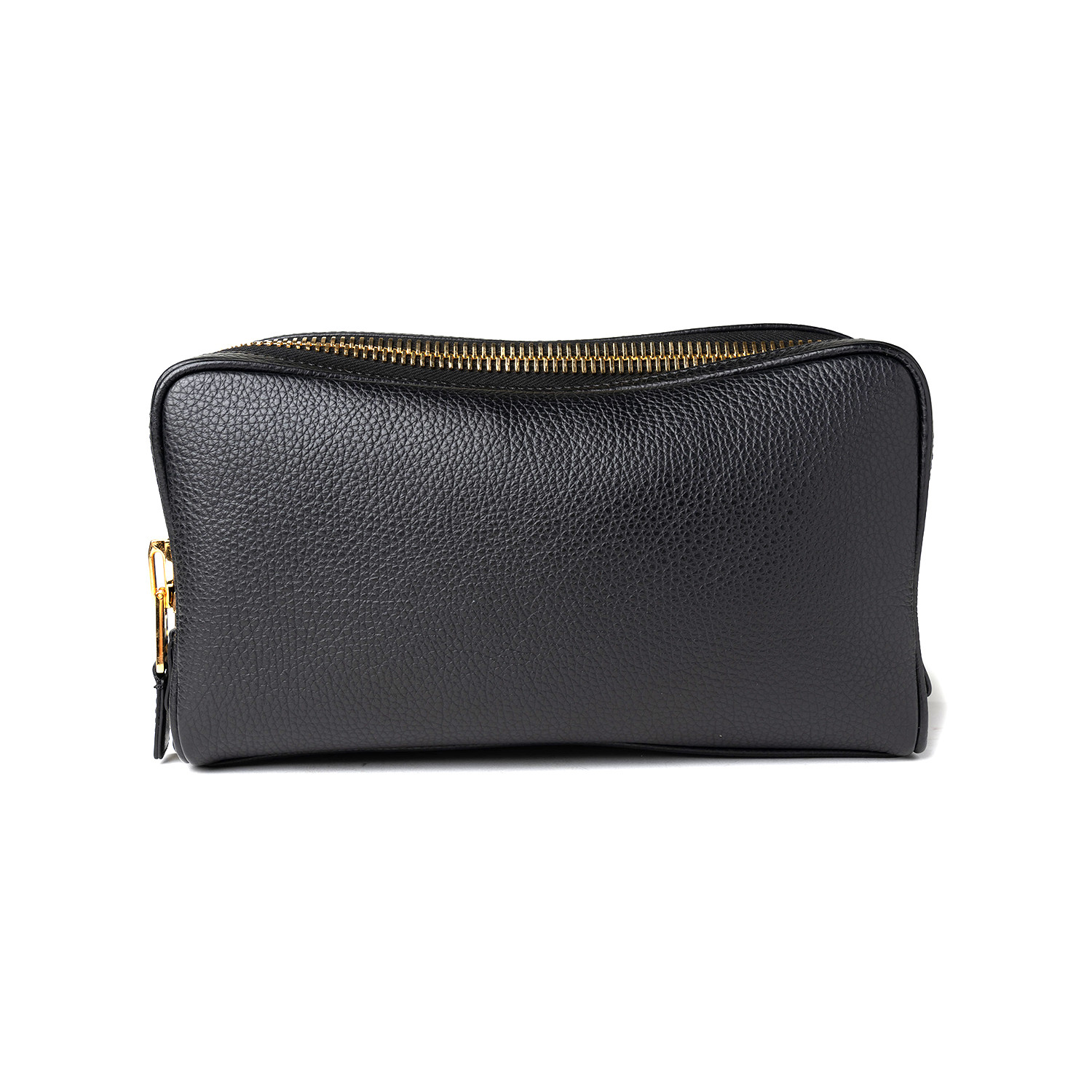 Men's Leather Double Zip Toiletry Bag // Black - Tom Ford - Touch of Modern