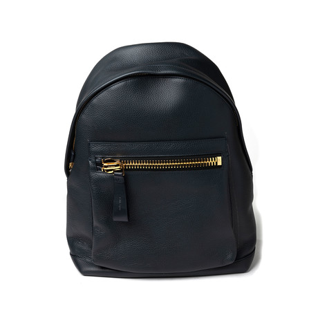 Leather Backpack // Navy (Navy)