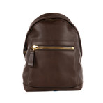 Leather Backpack // Reddish Brown