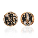 Crivelli 18k Two-Tone Gold Diamond + Onyx Earrings