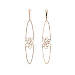 Crivelli 18k Rose Gold Diamond Drop Earrings