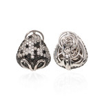 Crivelli 18k White Gold Diamond Huggie Earrings II