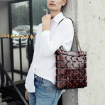 Jeanne D'Arc // Leather Tote Bag // Brown