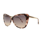 Women's Reveka Sunglasses // Pink Havana + Smoke Gradient