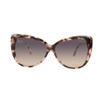 Women's Reveka Sunglasses // Pink Havana + Smoke Gradient