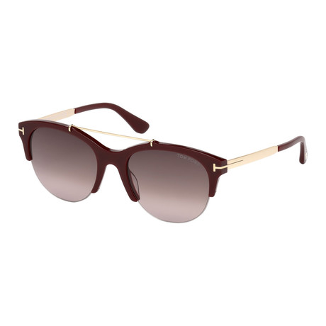 Women's Adrenne Sunglasses // Bordeaux + Bordeaux Gradient