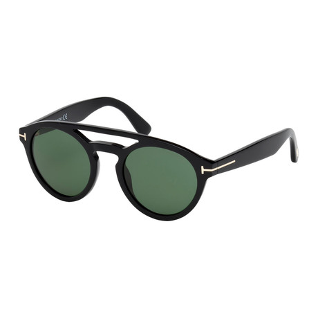 Tom Ford // Men's Clint Sunglasses // Black + Green