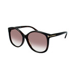 Tom Ford // Women's Alicia Sunglasses // Black + Brown