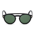 Tom Ford // Men's Clint Sunglasses // Black + Green