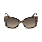 Tom Ford // Women's Gianna Sunglasses // Colored Havana + Roviex Gradient