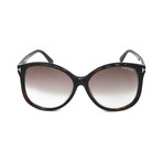 Tom Ford // Women's Alicia Sunglasses // Black + Brown