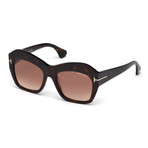 Women's Emmanuelle Sunglasses // Havana + Brown Gradient