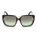 Tom Ford // Women's Marissa Sunglasses // Dark Havana + Green Gradient