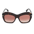 Women's Emmanuelle Sunglasses // Havana + Brown Gradient