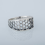 Honeycomb Ring // Silver (7)