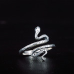 Tiny Snake Ring // Silver (7)