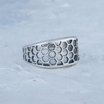 Honeycomb Ring // Silver (7)