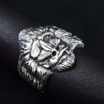 Animal Collection // Baboon Signet Ring // Silver (8.5)