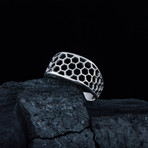 Honeycomb Ring // Silver (7)