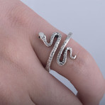 Tiny Snake Ring // Silver (7)