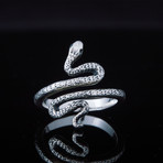 Tiny Snake Ring // Silver (7)