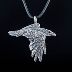 Animal Collection // Raven Amulet Pendant // Silver