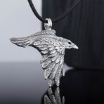 Animal Collection // Raven Amulet Pendant // Silver