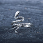 Tiny Snake Ring // Silver (7)