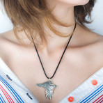 Animal Collection // Raven Amulet Pendant // Silver