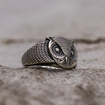 Owl Ring // Silver (8)