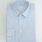 Glasgow Striped Shirt // Light Blue (L)