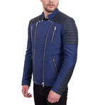 Asher Jacket // Sax + Navy (Euro: 48)