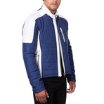 Lucas Jacket // White + Blue (Euro: 48)